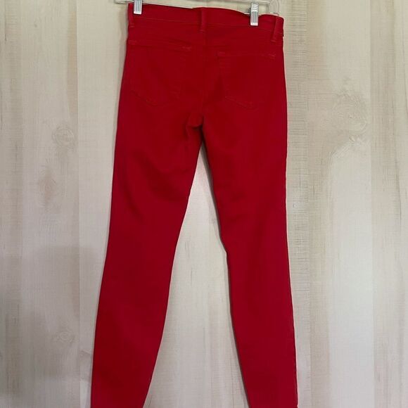 J Brand red skinny crop jeans, size 25 - Picture 9 of 15